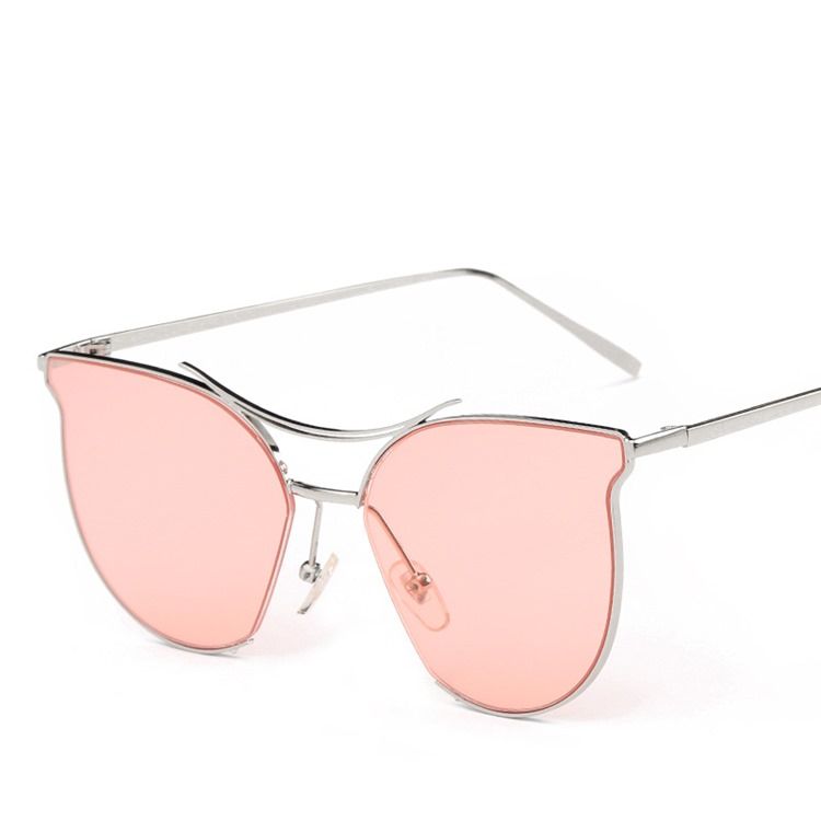 Lunettes De Soleil À Verres Métalliques Pour Femmes