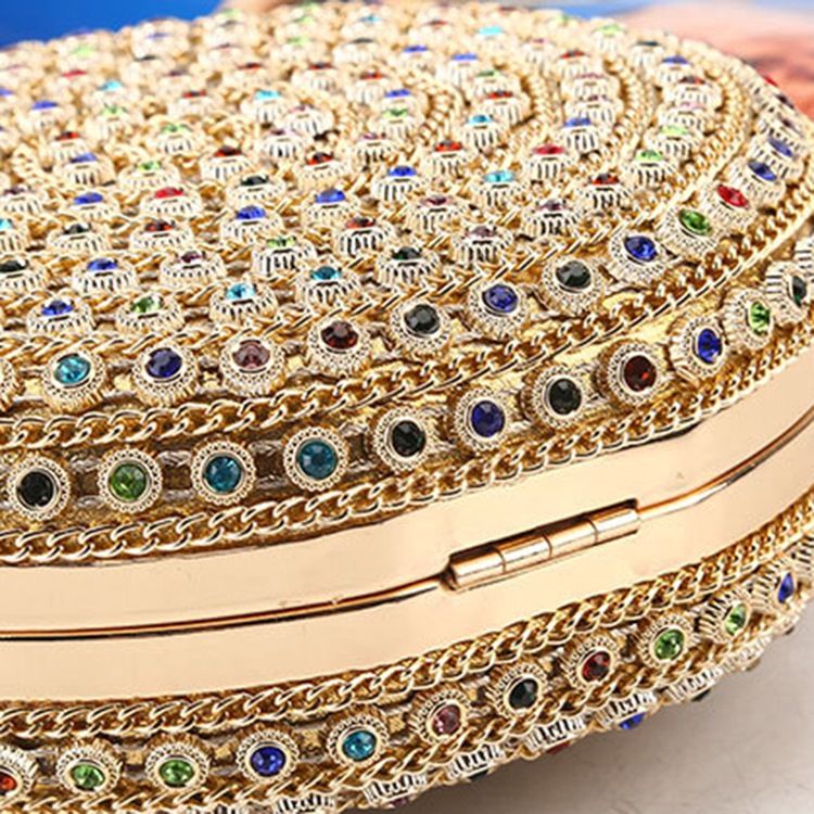 Clutch Pour Femmes Avec Chaîne En Diamant