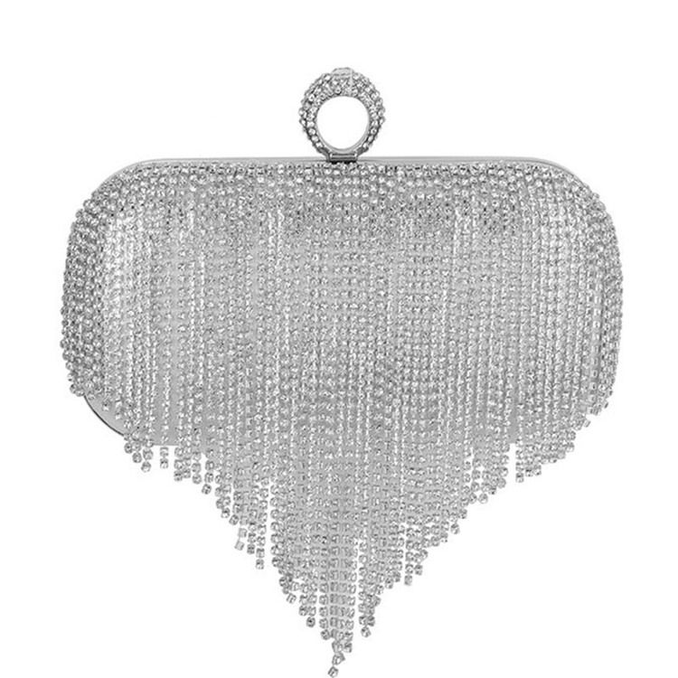 Franges Strass Pochettes Rectangle Polyvalentes Sacs De Soirée