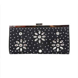 Pochette Femme En Pu Avec Strass