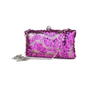 Pochette Femme Strass Paillettes Brillantes