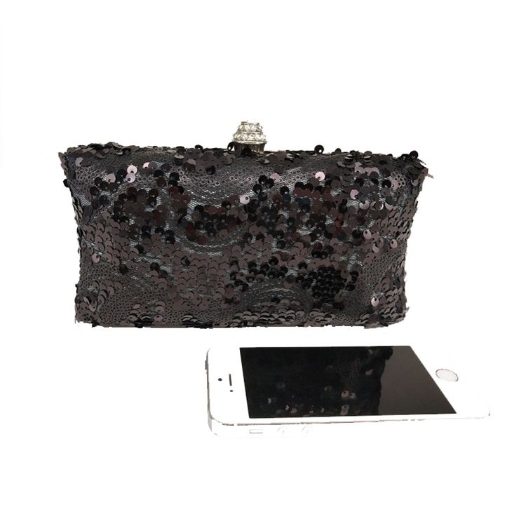 Pochette Femme Strass Paillettes Brillantes