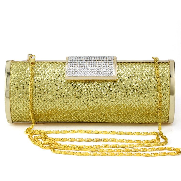 Pochette Magnétique À Strass Et Paillettes