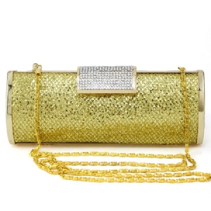 Pochette Magnétique À Strass Et Paillettes