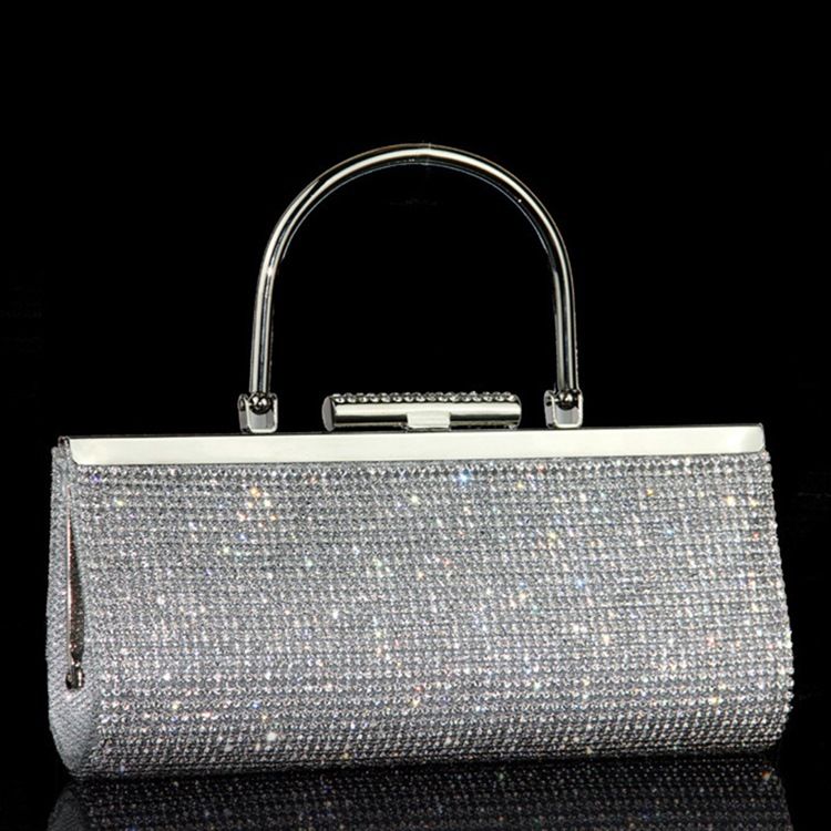 Pochette À Paillettes Et Strass De Style Coréen