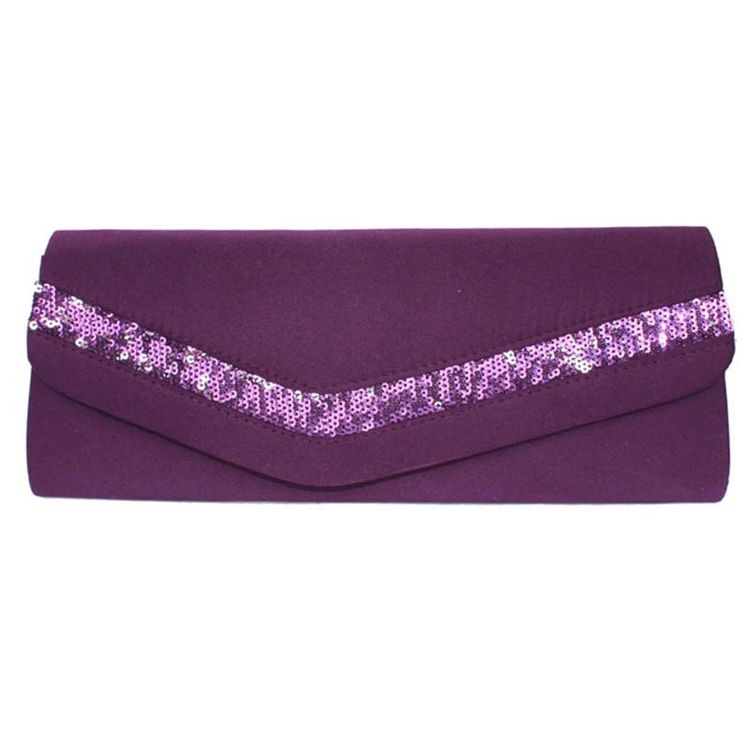 Pochette En Satin De Couleur Unie De Style Coréen