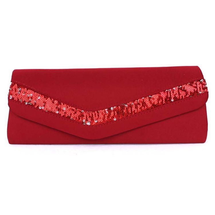 Pochette En Satin De Couleur Unie De Style Coréen