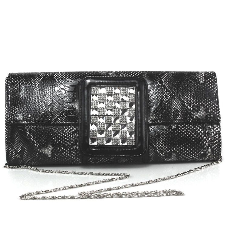 Pochette De Soirée Imprimée En Strass