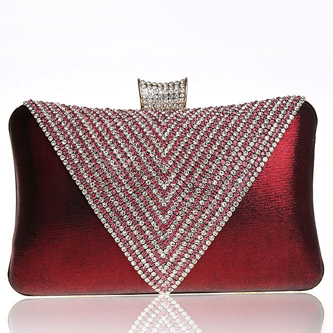 Pochette De Soirée En Strass Triangle