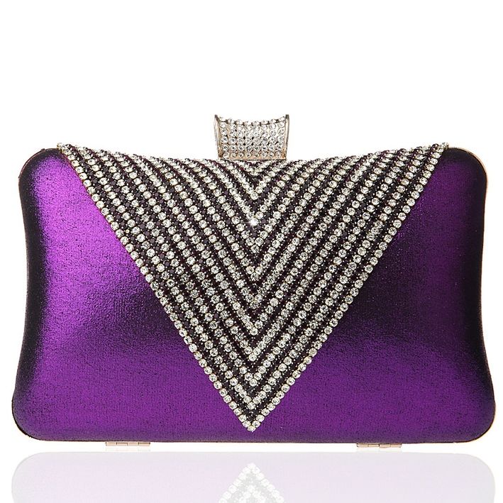 Pochette De Soirée En Strass Triangle