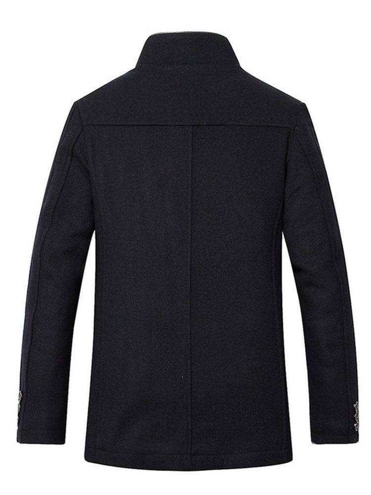 Manteau Mince Standard Pour Hommes À Col Montant