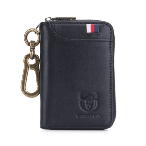 Porte-clés Rectangulaires En Cuir Européen Uni