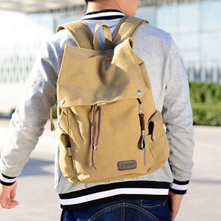 Sac À Dos En Toile Décontracté De Style Coréen Pour Hommes