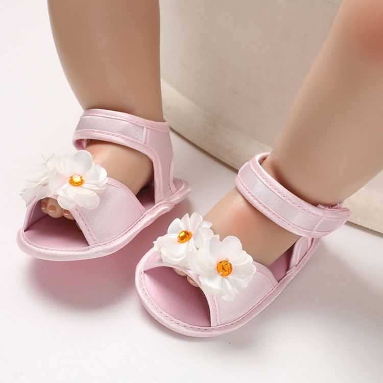 3d Floral Velcro Chaussures Bébé