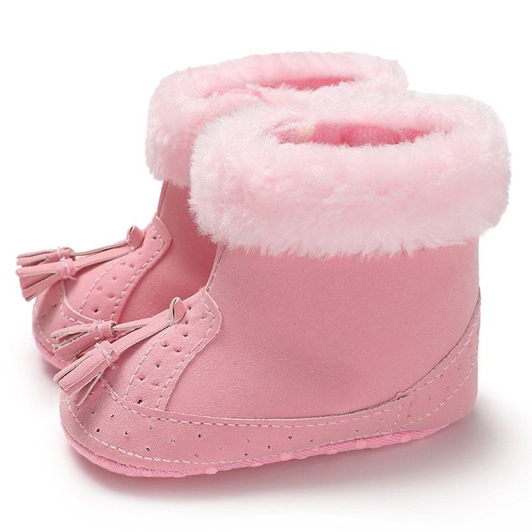 Chaussons Bébé À Enfiler À Franges