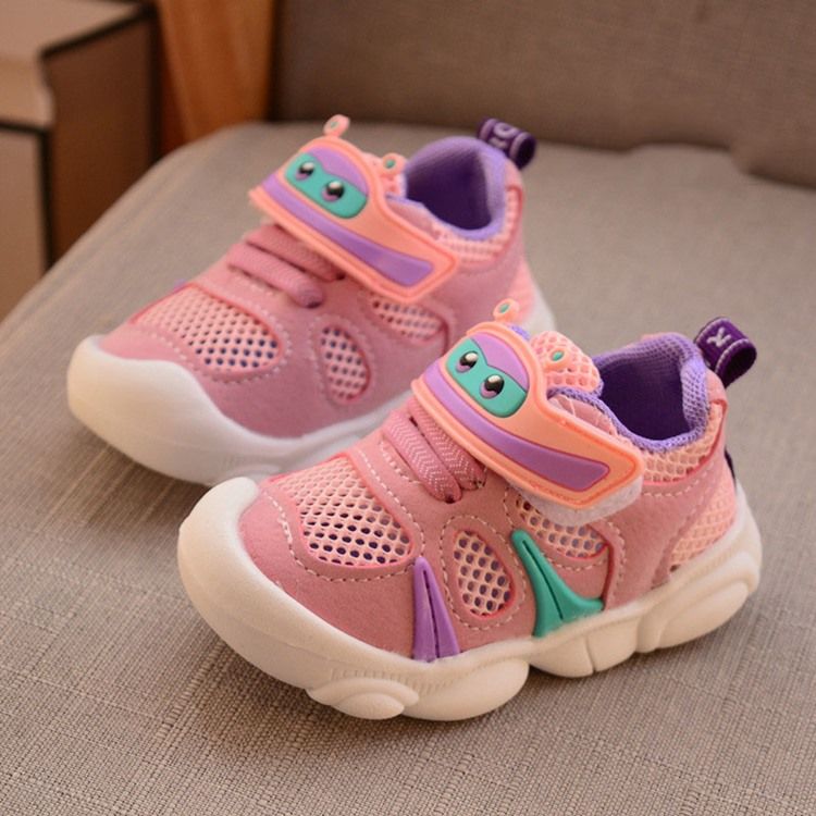 Chaussures De Bébé À Blocs De Couleur Velcro