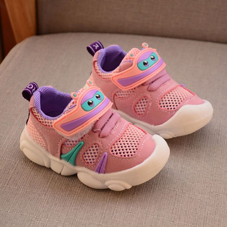 Chaussures De Bébé À Blocs De Couleur Velcro