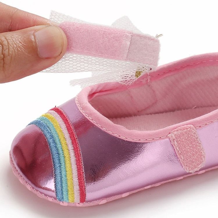 Chaussures De Bébé À Broderie Nœud Papillon