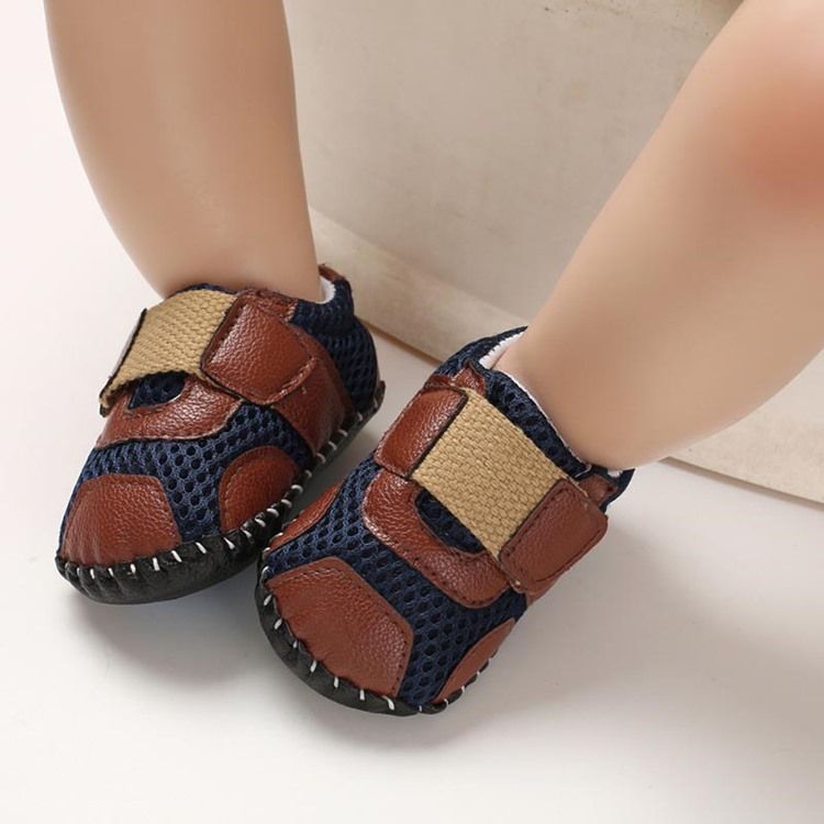 Chaussures De Bébé Unisexe En Patchwork De Maille