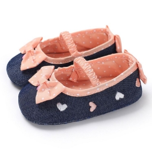 Chaussures Brodées À Pois Pour Tout-petits