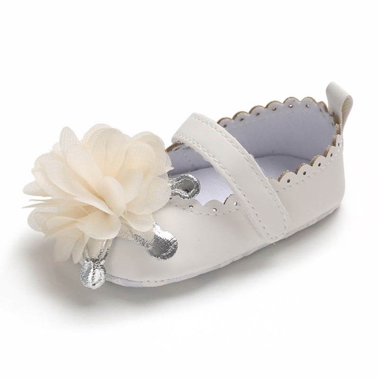 Chaussures Fleuries Pour Bébé En Velcro