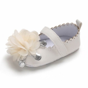 Chaussures Fleuries Pour Bébé En Velcro