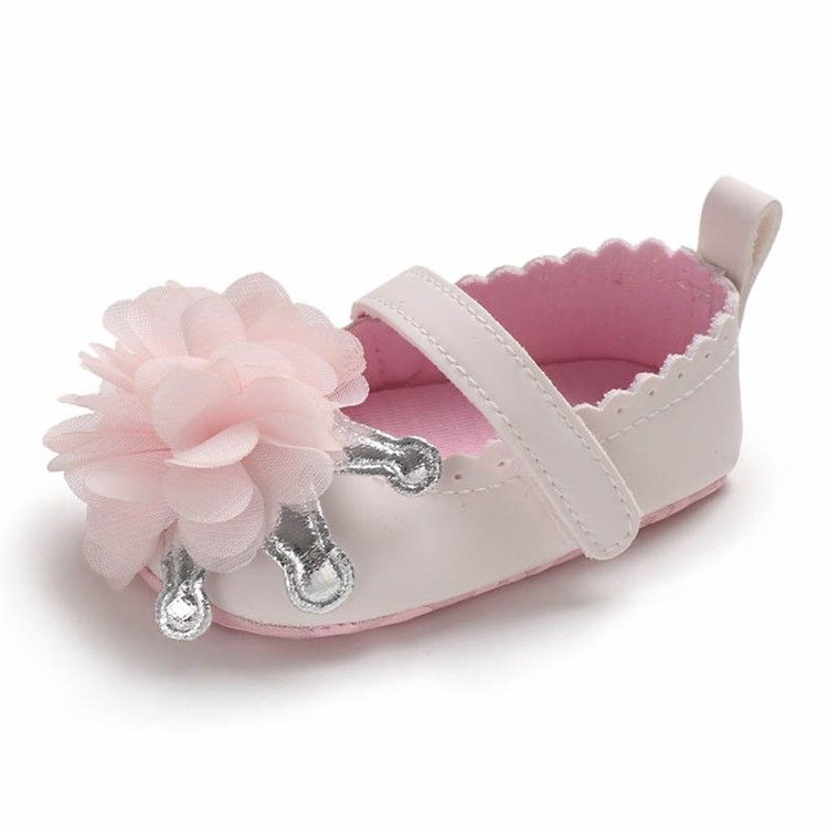 Chaussures Fleuries Pour Bébé En Velcro