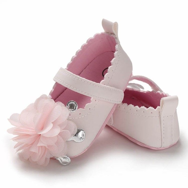 Chaussures Fleuries Pour Bébé En Velcro