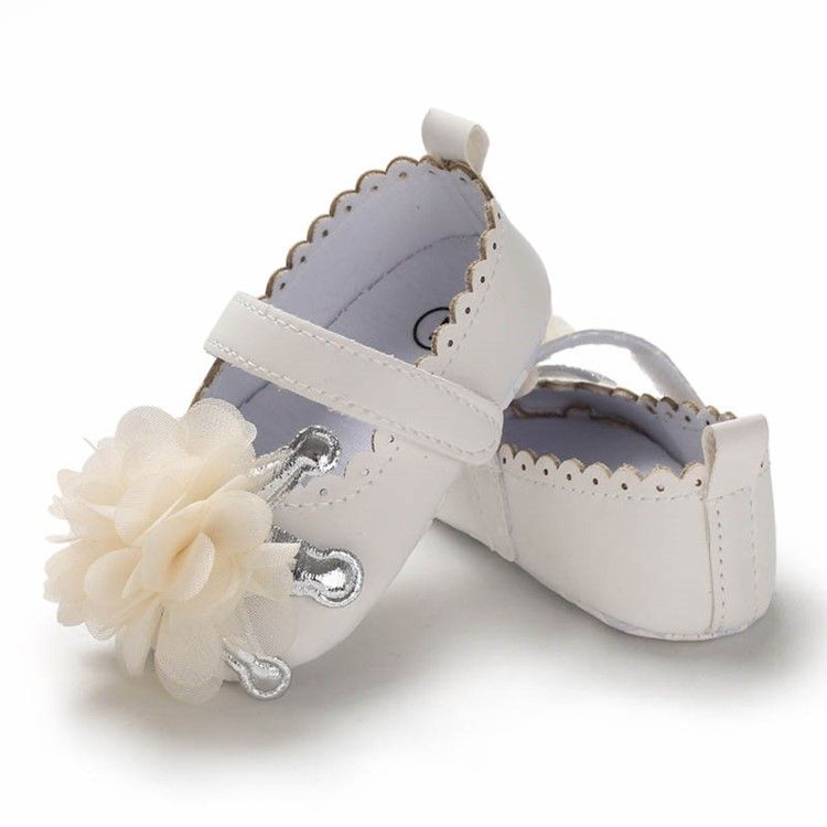 Chaussures Fleuries Pour Bébé En Velcro