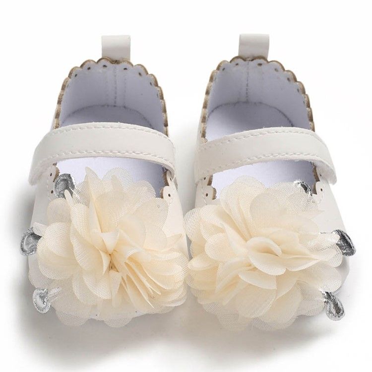 Chaussures Fleuries Pour Bébé En Velcro