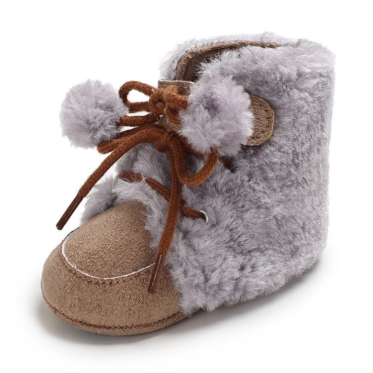 Chaussures À Lacets Unies Pour Bébé