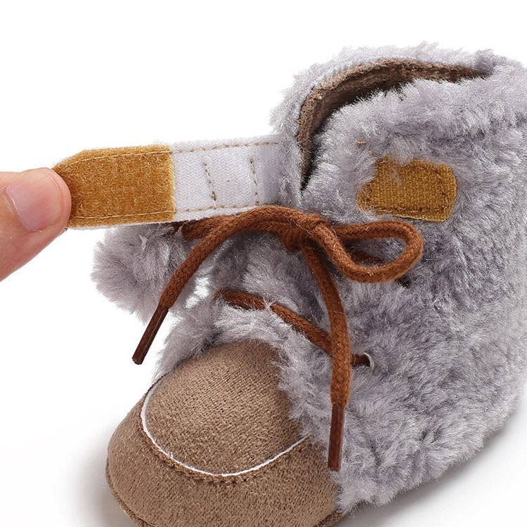 Chaussures À Lacets Unies Pour Bébé