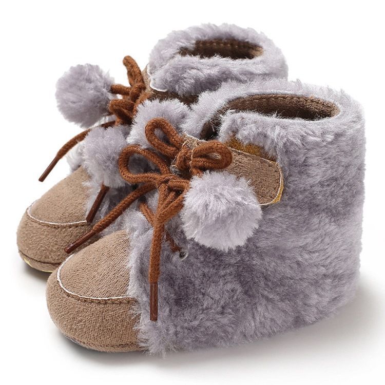 Chaussures À Lacets Unies Pour Bébé