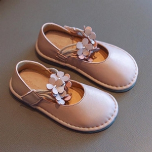 Chaussures De Princesse À Bout Rond Unies Pour Bébé