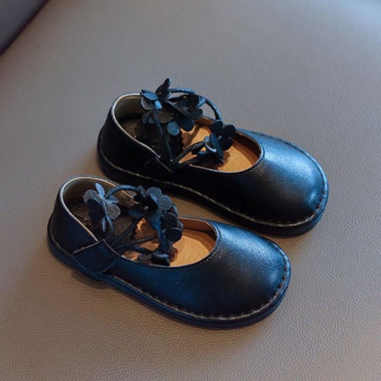 Chaussures De Princesse À Bout Rond Unies Pour Bébé