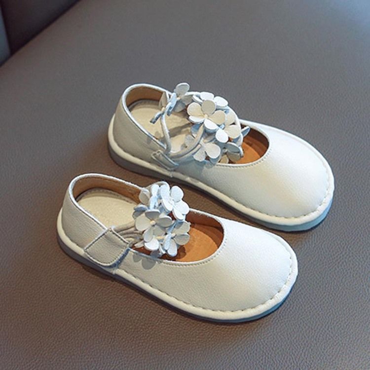 Chaussures De Princesse À Bout Rond Unies Pour Bébé