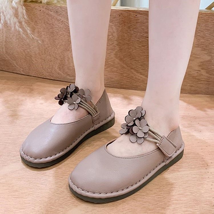 Chaussures De Princesse À Bout Rond Unies Pour Bébé