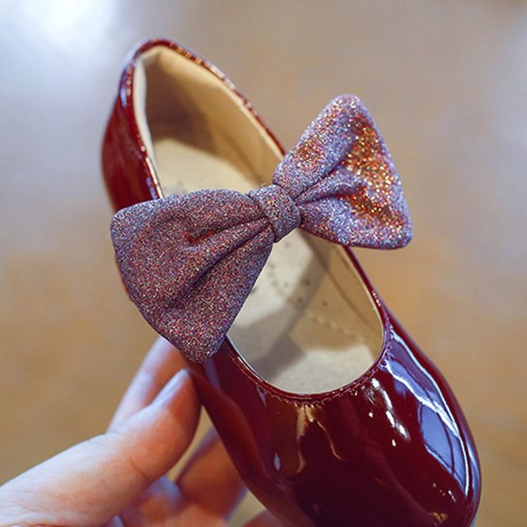 Chaussures De Printemps À Bout Rond Bowknot