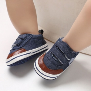 Chaussures Pour Tout-petits En Toile Velcro Color Block