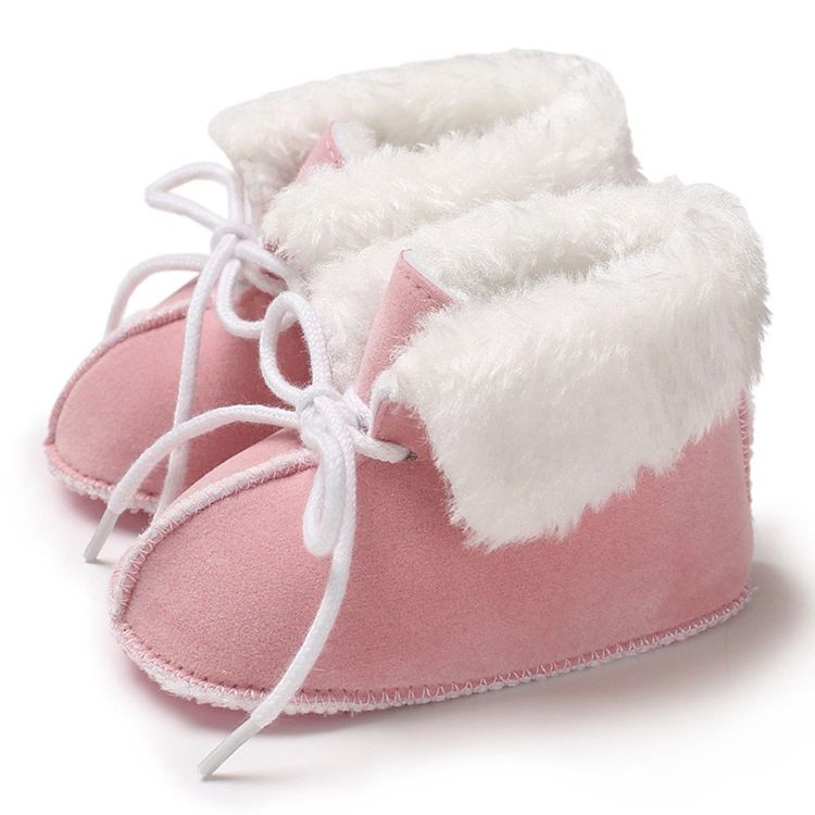 Chaussures Unies À Lacets Pour Bébé