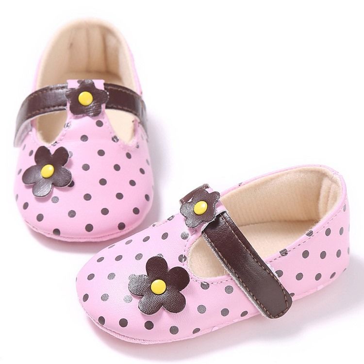 Chaussures Velcro Fleuries Pour Tout-petits