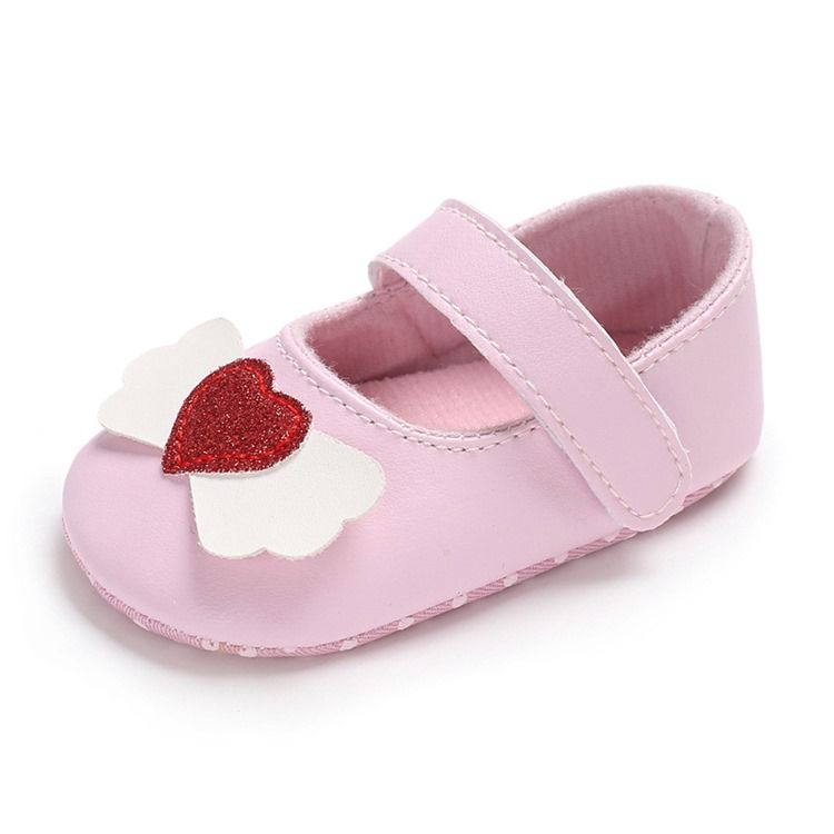 Chaussures Velcro Pour Tout-petit En Forme De Coeur En Pu