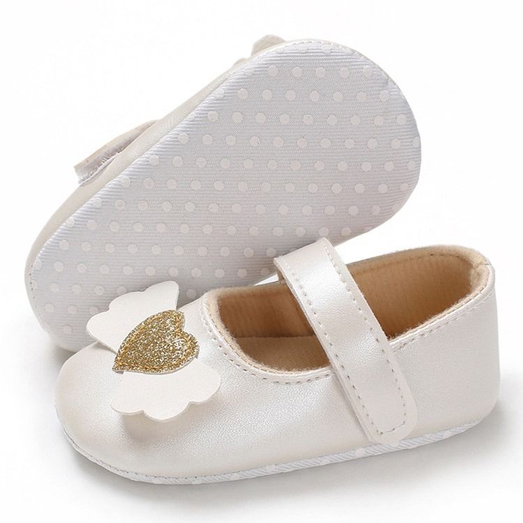 Chaussures Velcro Pour Tout-petit En Forme De Coeur En Pu