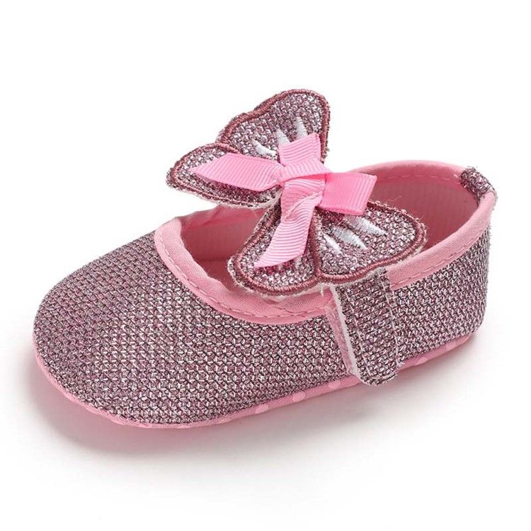 Chaussures Velcro Pour Tout-petit À Nœud À Paillettes