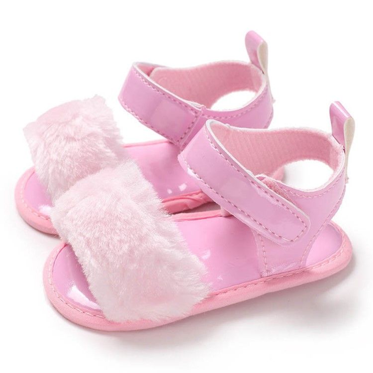 Chaussures Velcro Unies Pour Bébé Fille