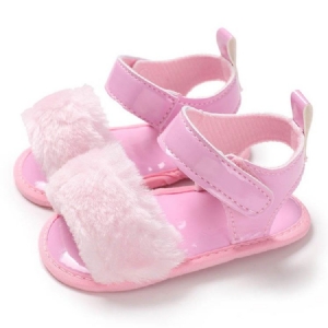 Chaussures Velcro Unies Pour Bébé Fille