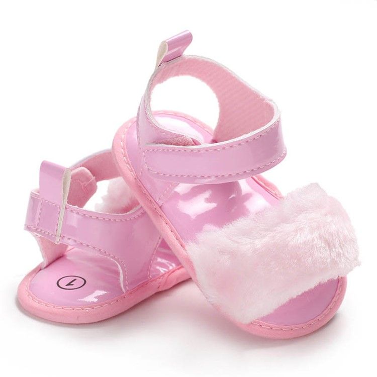 Chaussures Velcro Unies Pour Bébé Fille