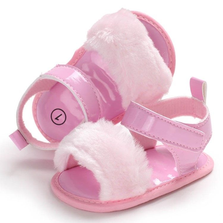 Chaussures Velcro Unies Pour Bébé Fille