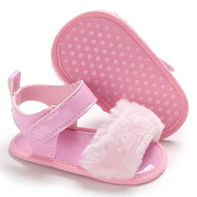 Chaussures Velcro Unies Pour Bébé Fille