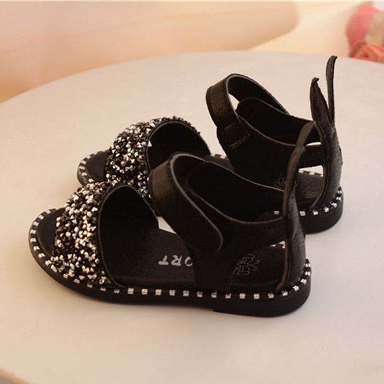 Sandales Pour Bébé À Bout Ouvert Et À Paillettes